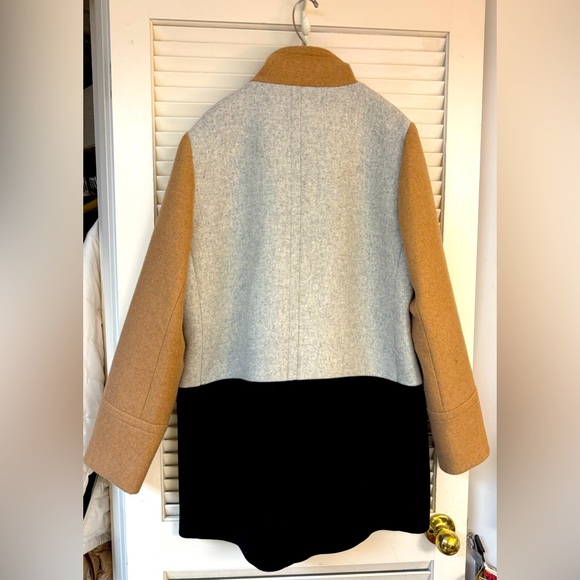 J. Crew Factory Color-block City Coat - Picture 4 of 7